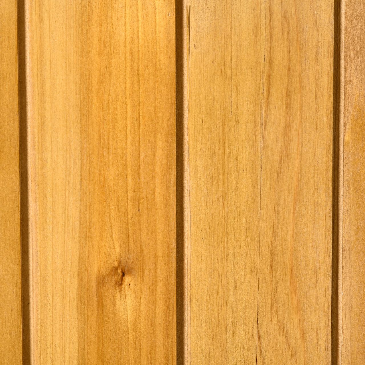 Outsunny Gartenschrank Geräteschuppen mit 2 Tür Asphaltdach Tannenholz Natur