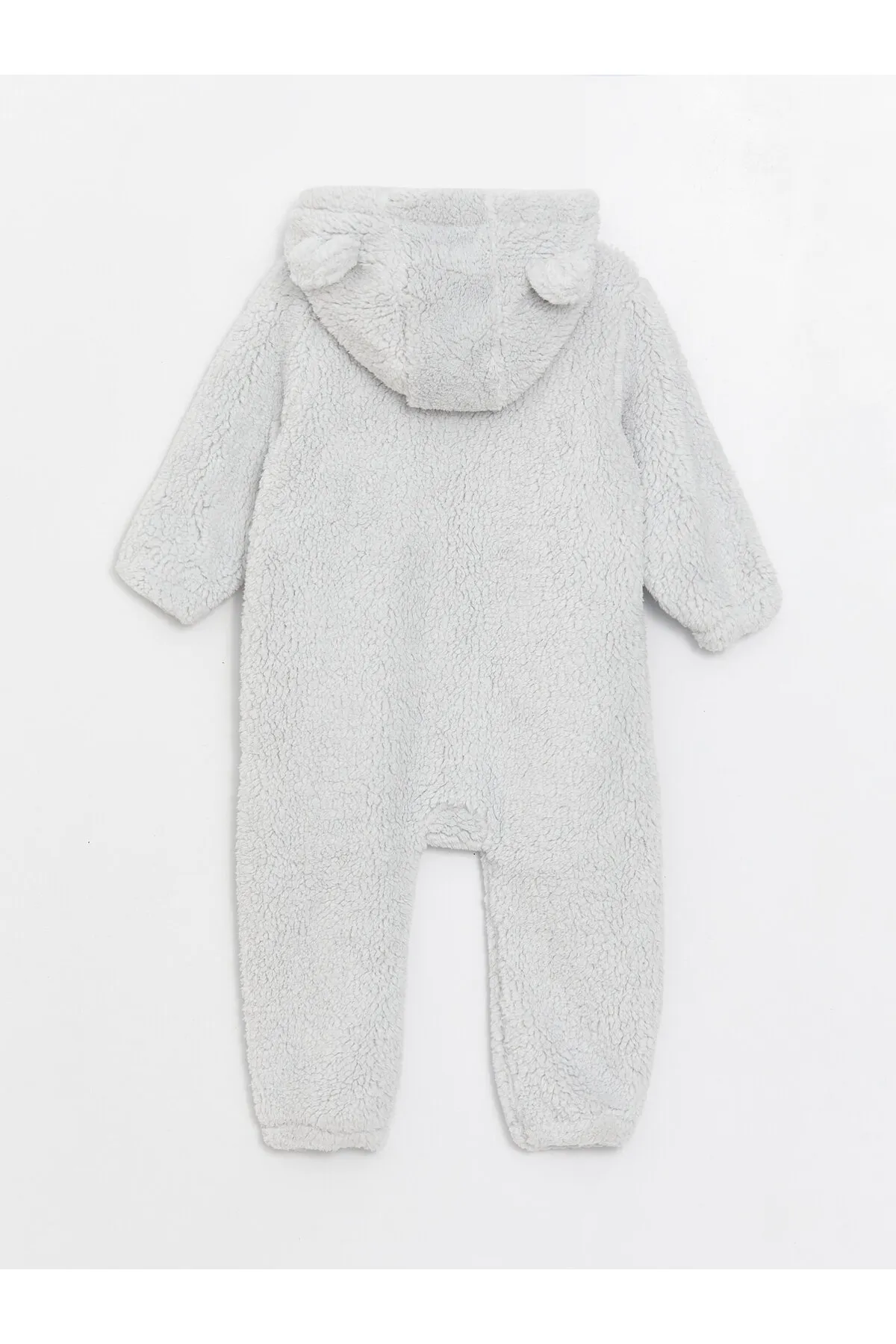 LC Waikiki  Langärmliger Plüschoverall für Babys mit Kapuze