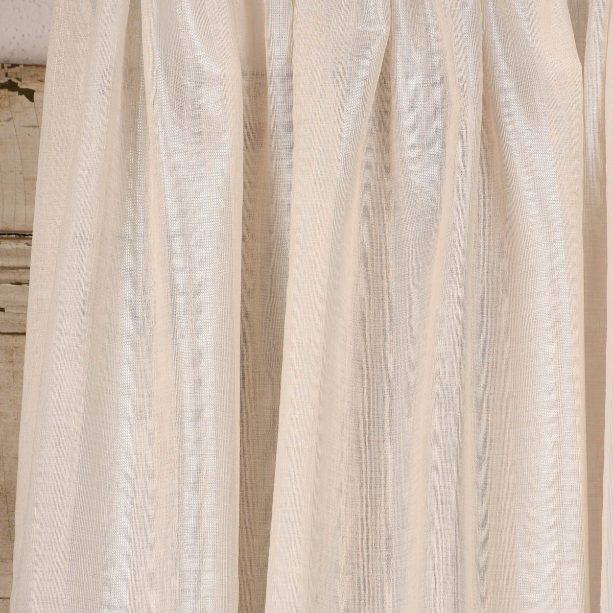 Meterware Rasch Textil Stores Shine Längsstreifen Leinenstruktur linen natur 30, halbtransparent, Kunstfaser, überbreit