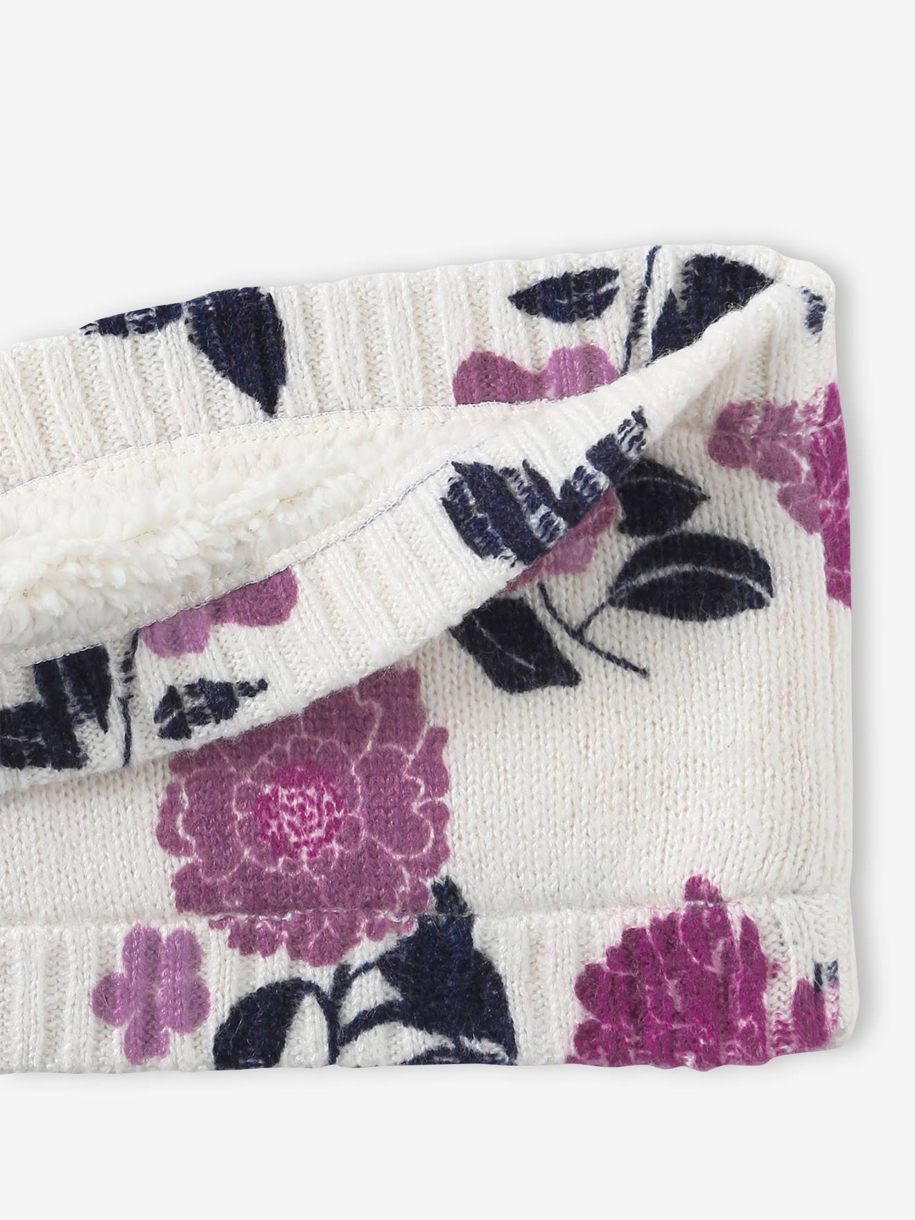 Vertbaudet Mädchen Rundschal - rosa bedruckt