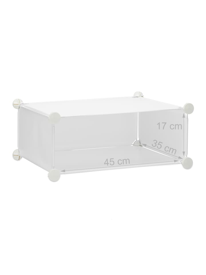 relaxdays Schuhregal in Weiß - (B)49 x (H)176 x (T)37 cm günstig kaufen onesize