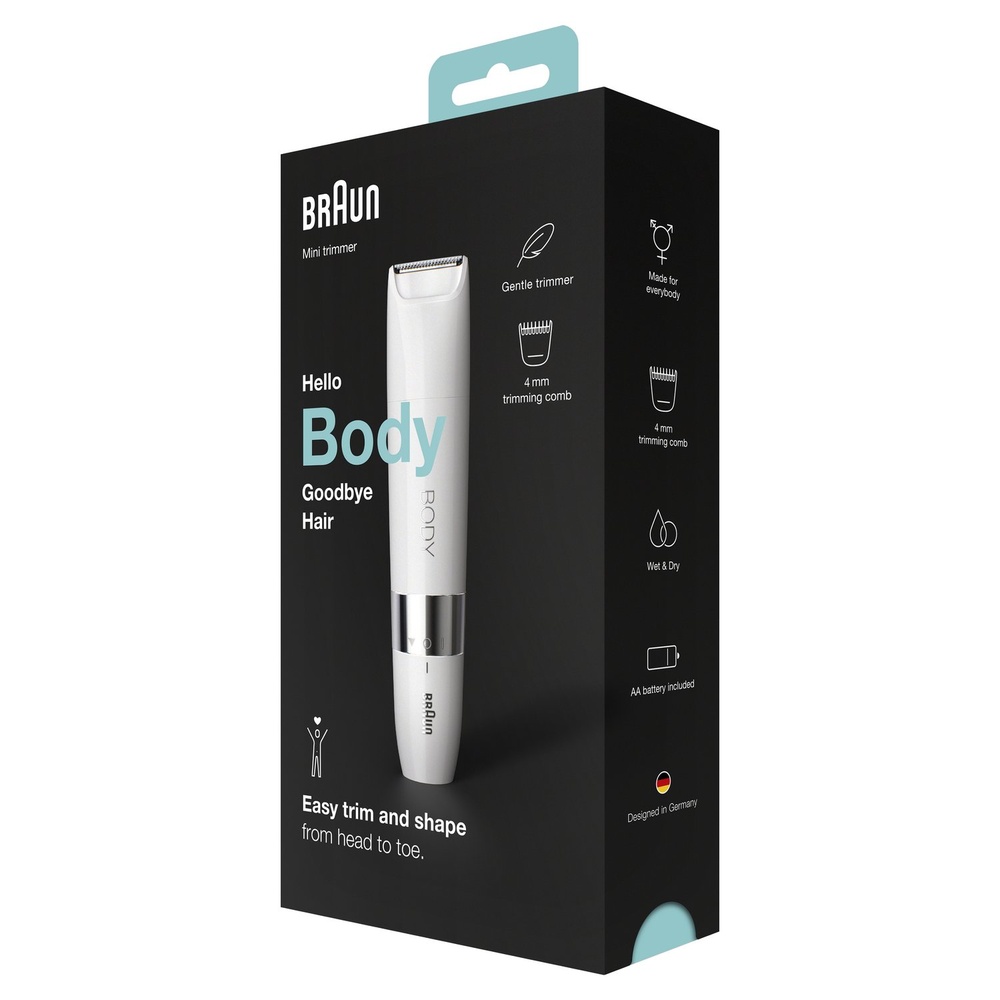 braun Braun Body Mini BS1000 - Tondeuse CorpsÉlectrique Pour Femme Et Homme Rasoir Electrique