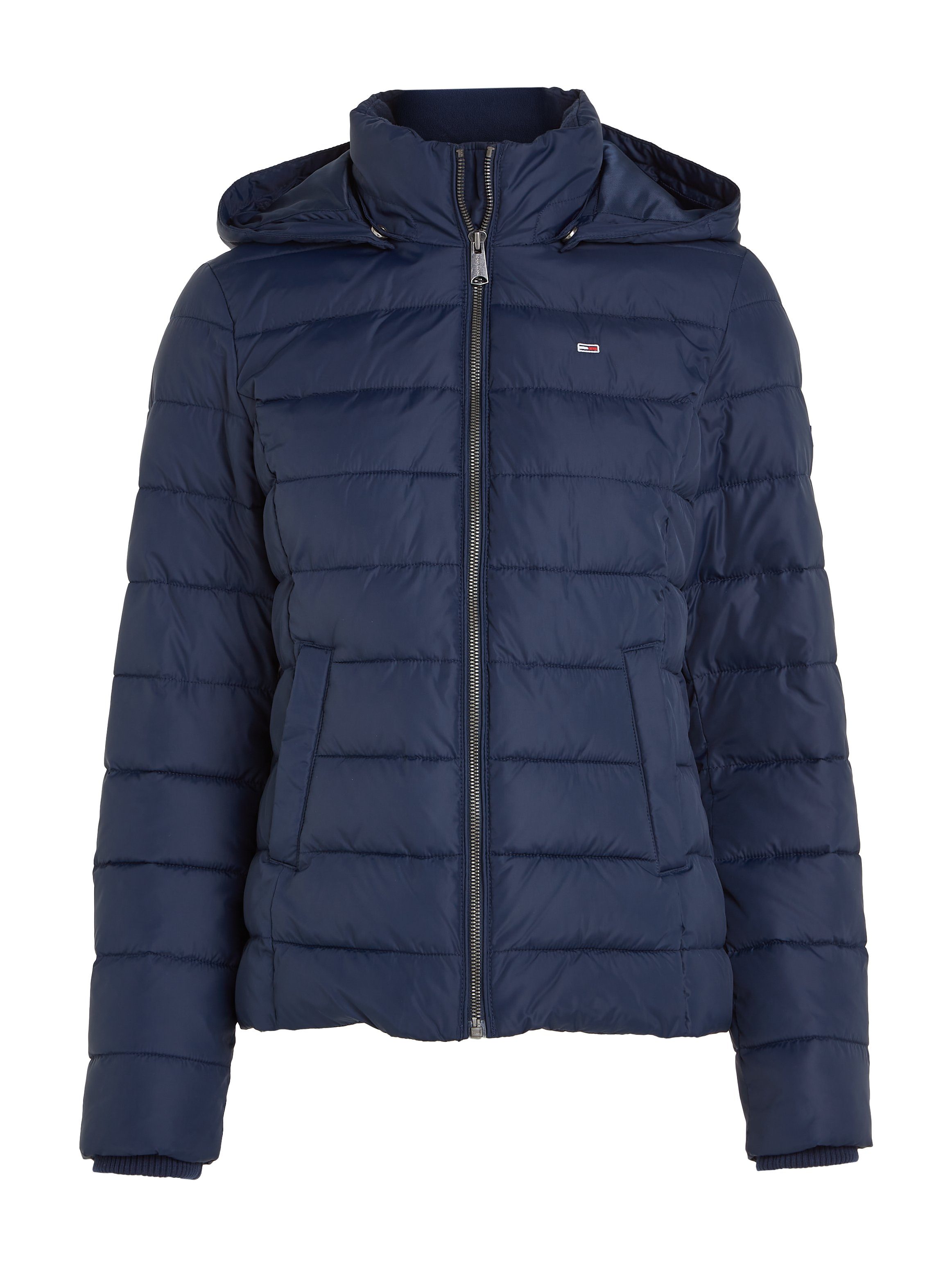 Tommy Jeans Steppjacke TJW BASIC HOODED JACKET mit Aufhänger am Kragen