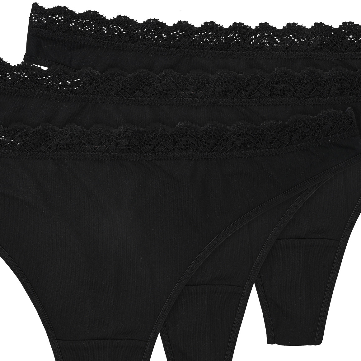 3 Damen Strings mit Spitze