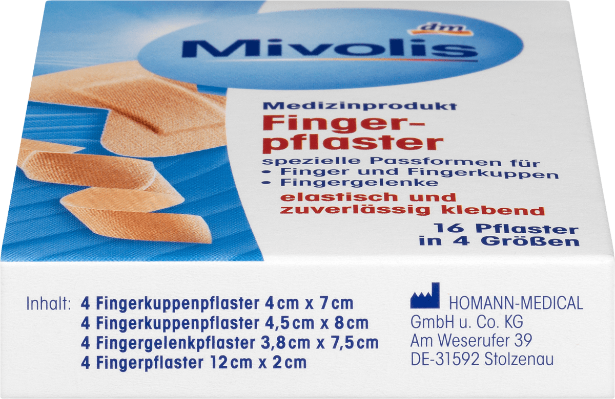 Fingerpflaster, 16 St