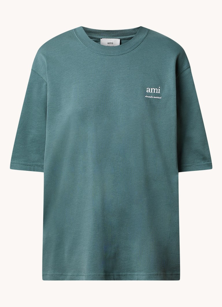 Tricou AMI Paris din bumbac organic cu logo
