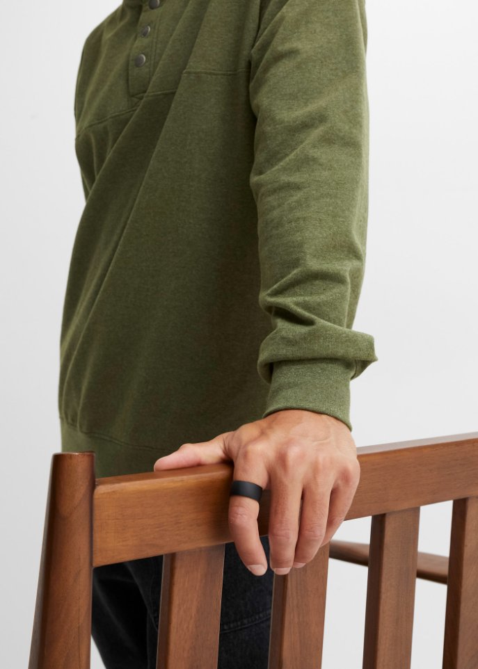 Sweatshirt mit recyceltem Polyester, Loose Fit