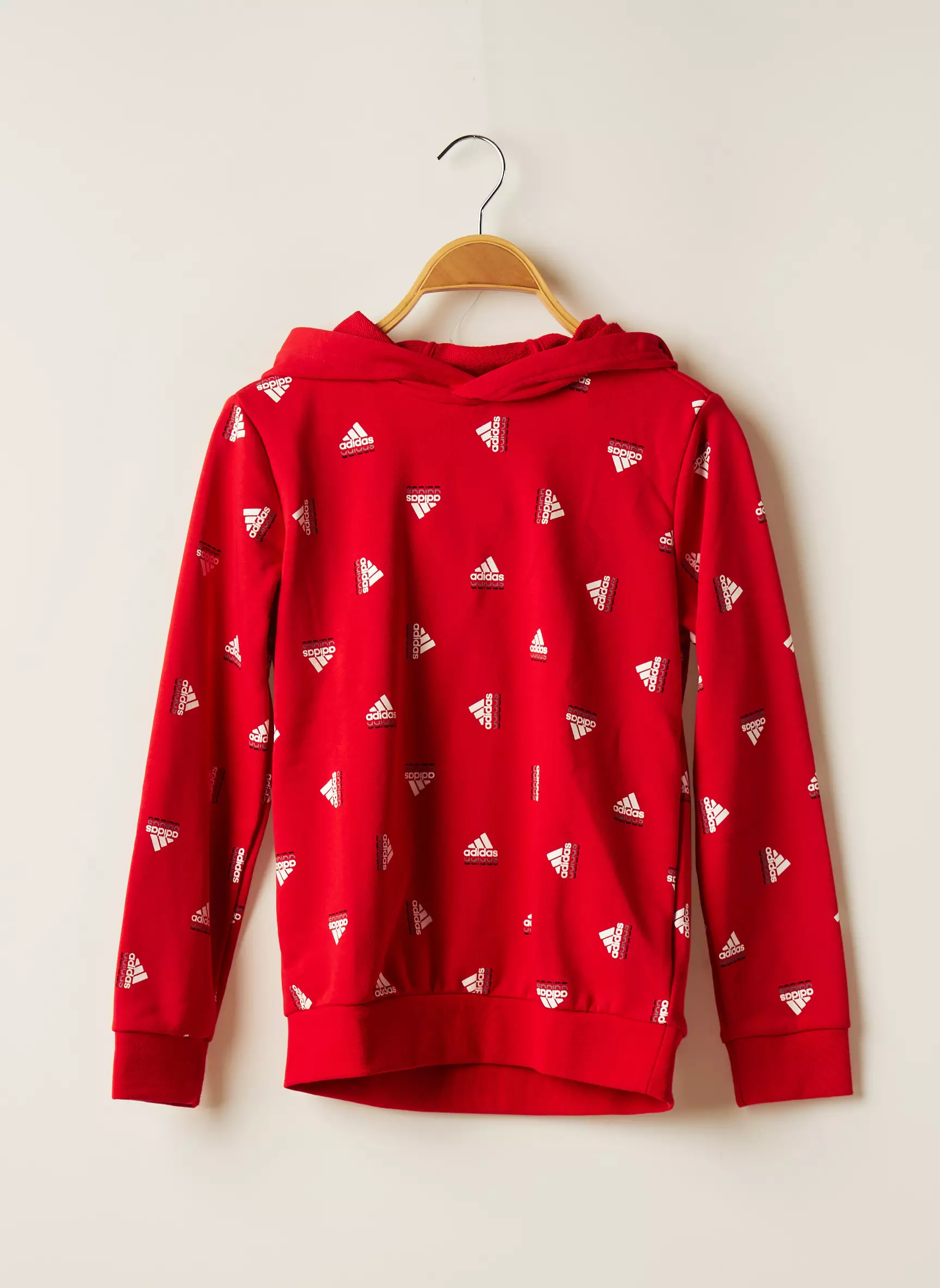 Adidas Sweat Capuche Enfant couleur rouge