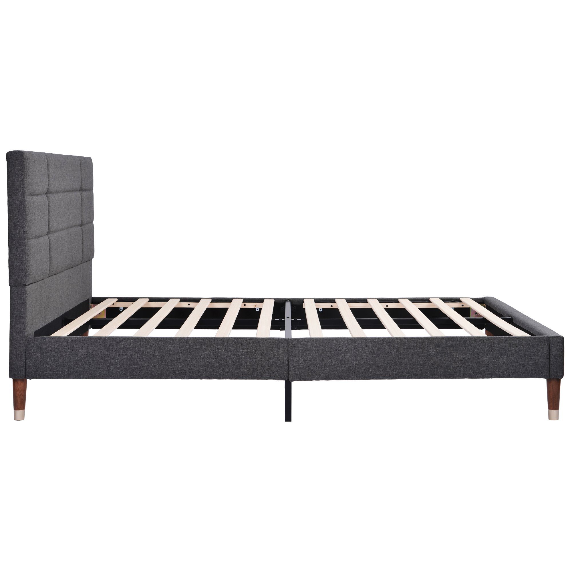 Flieks Polsterbett, Doppelbett Holzbett mit Lattenrost 140x200cm