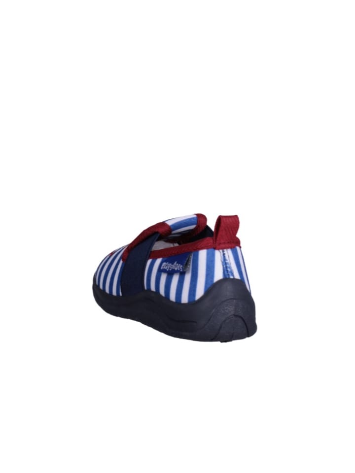 Playshoes Hausschuh maritim in Marine/weiß günstig kaufen