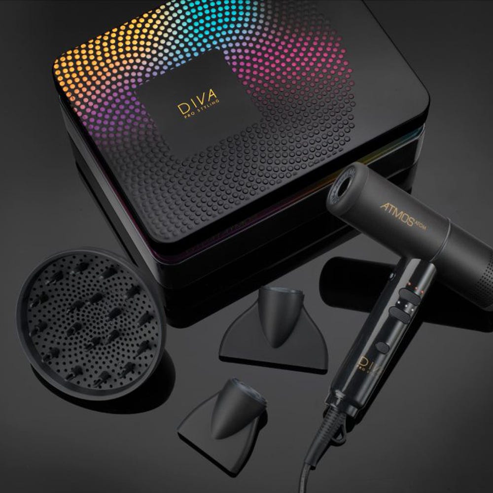 Diva Föhn Atmos Atom schwarz