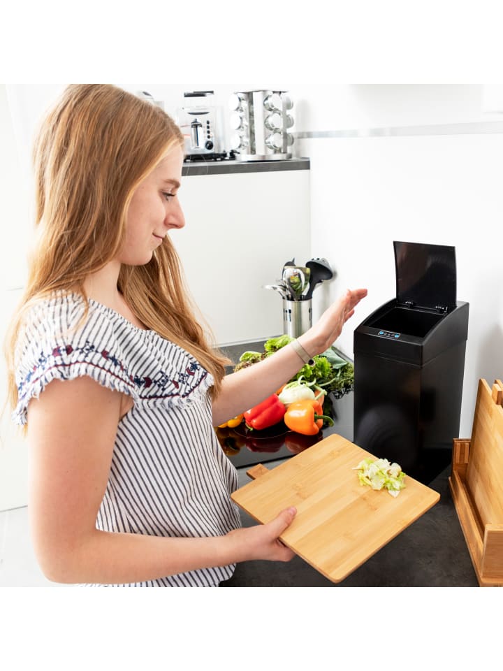 relaxdays Sensor Mülleimer in Weiß - 7 l günstig kaufen onesize