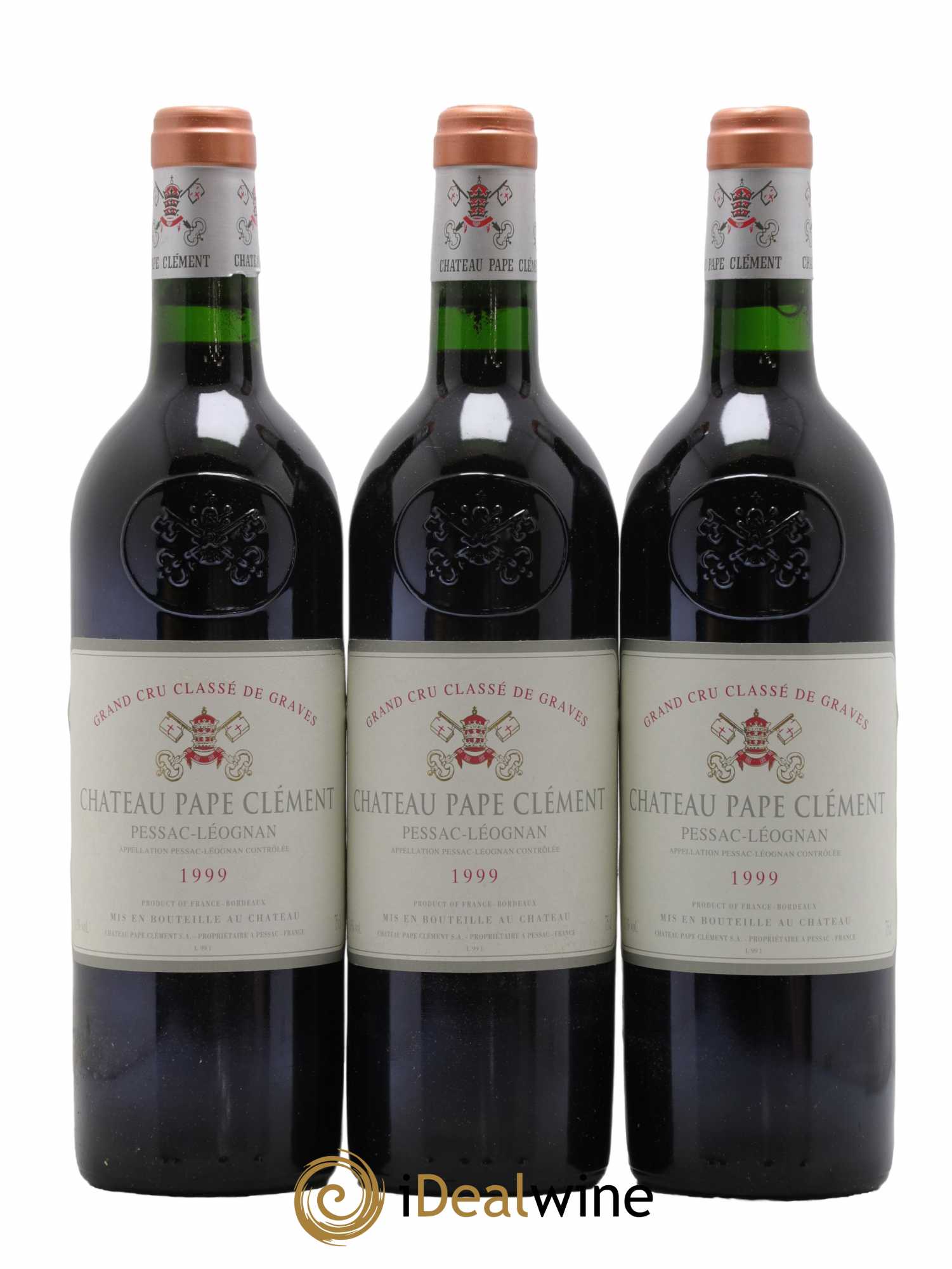 Château Pape Clément Cru Classé de Graves  1999 - Lot de 12 Bouteilles