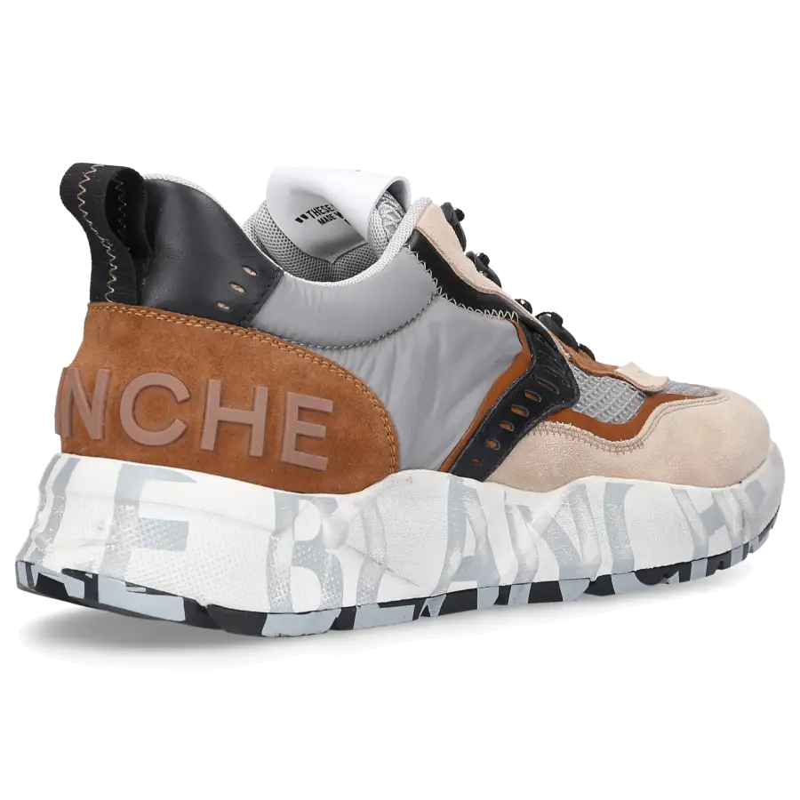 VOILE BLANCHE - Sneaker low CLUB 01 Veloursleder - braun