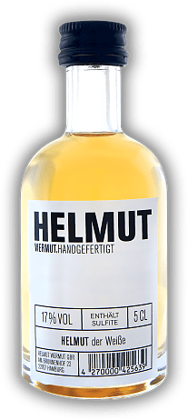 Helmut Wermut - Der Weisse 0,05 Liter Helmut Wermut - Der Weisse 0,05 Liter Ein bittersüßer Premium Wermut für zarte Geschmacksnerven. Handgefertigt. 0,05	 Liter - Vol 17%