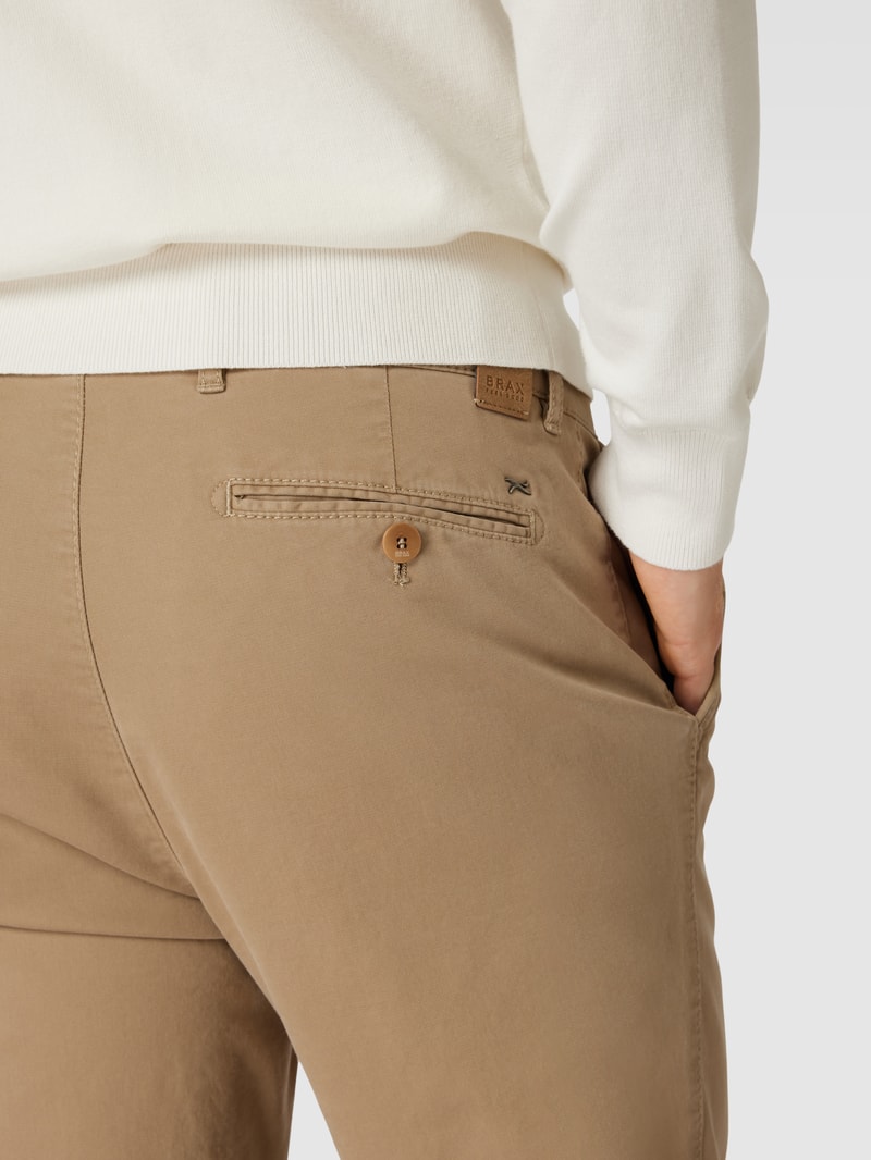 Stoffhose mit Paspeltasche Modell 'EVEREST' in beige