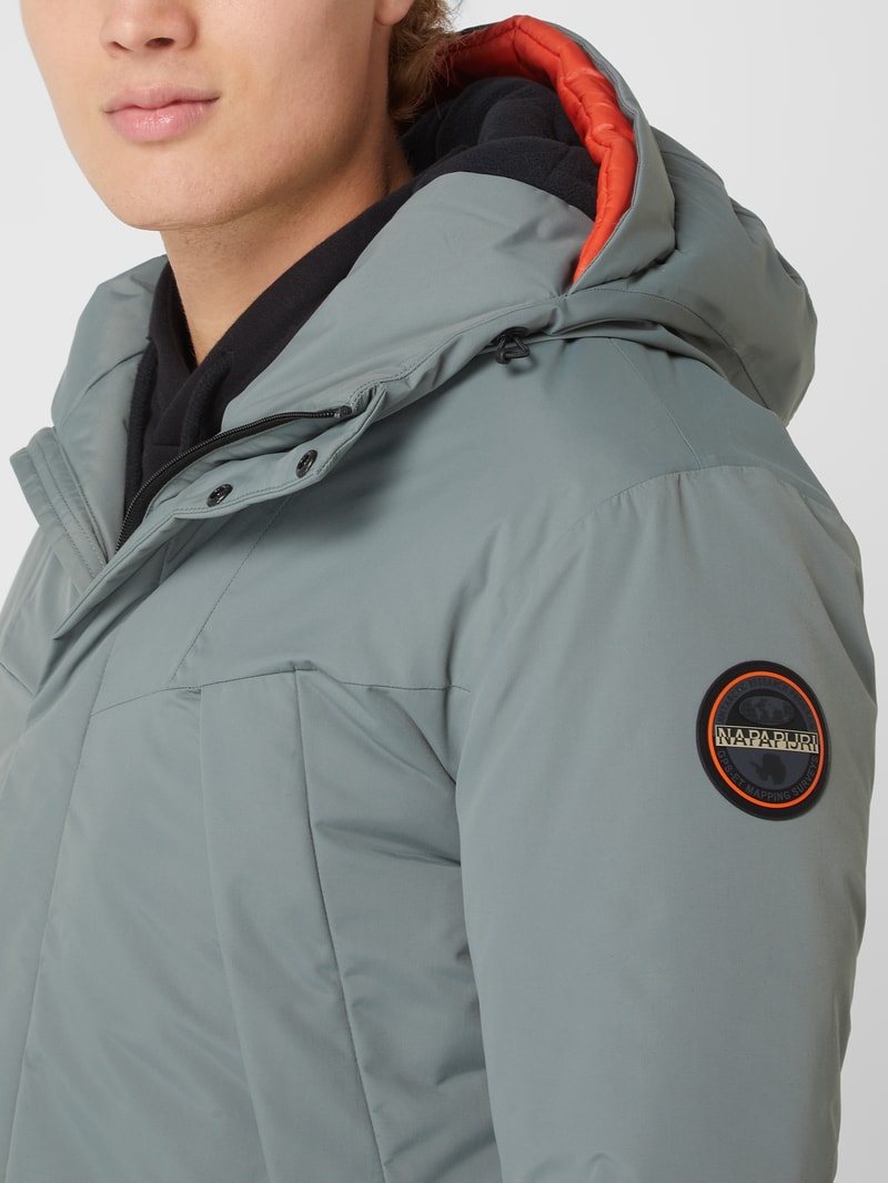Parka mit Kapuze Modell 'Rankine2' in mittelgrau