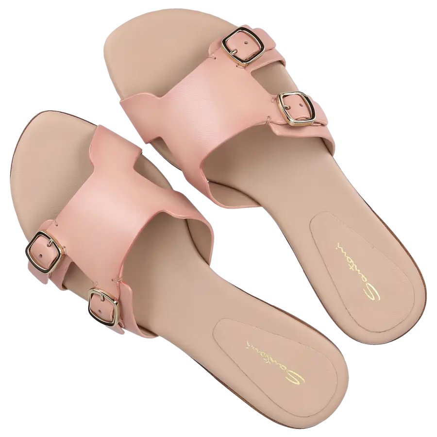 Santoni - Pantoletten 70071 Kalbsleder - pink