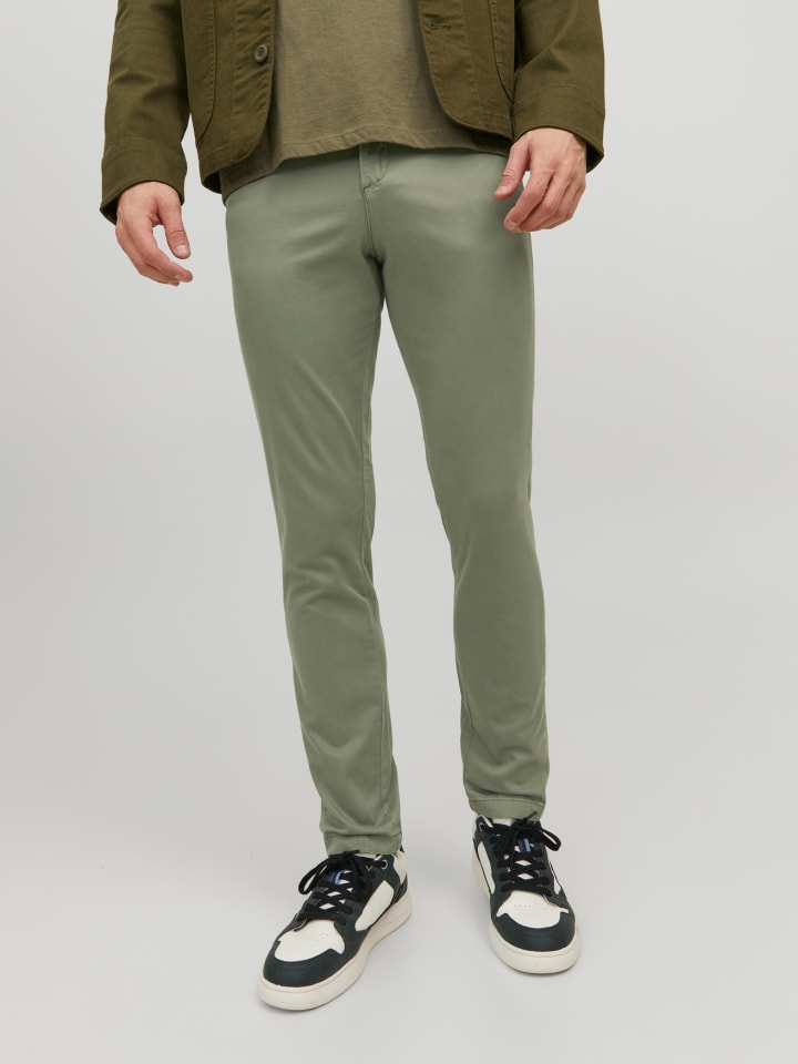 Jack & Jones Chino Hose Stretch Pants Slim Fit JPSTMARCO JJBOWIE in Grün günstig kaufen