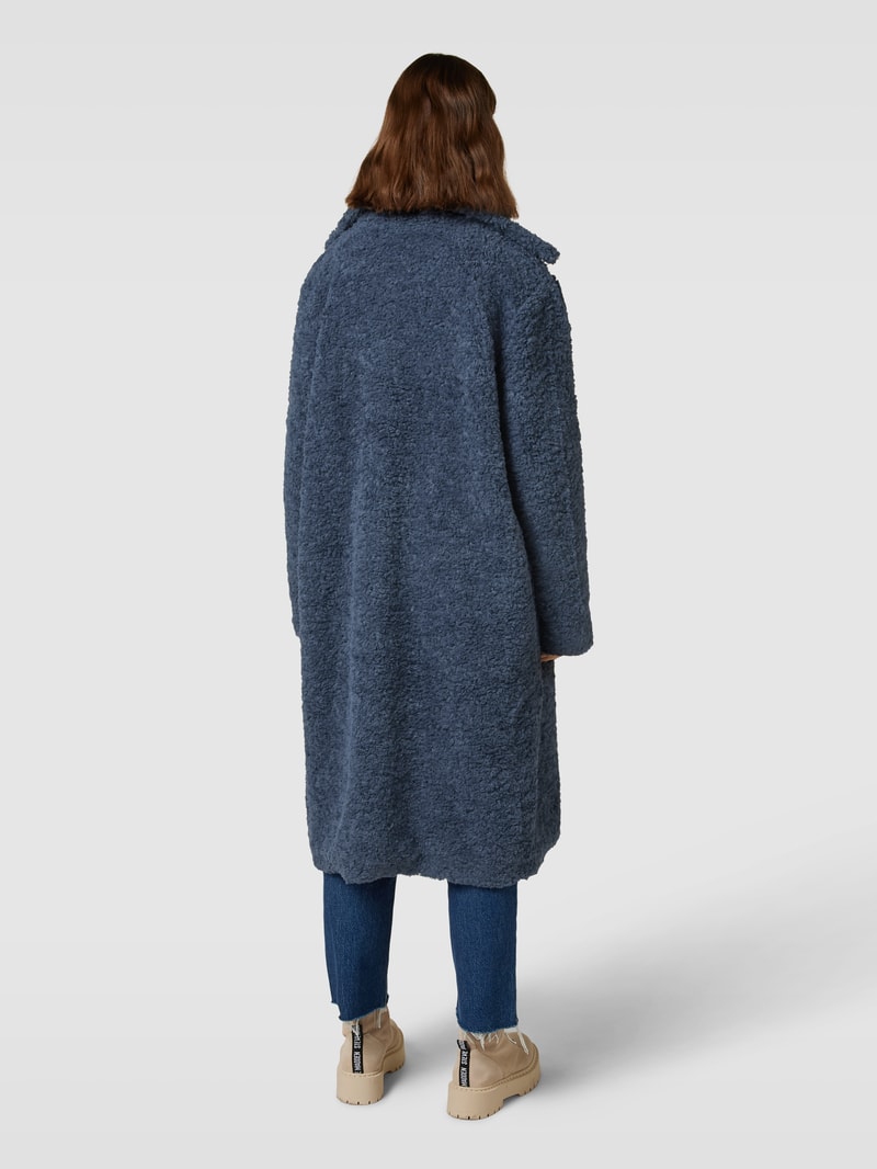 Mantel mit Teddyfell Modell 'Nellie' in anthrazit