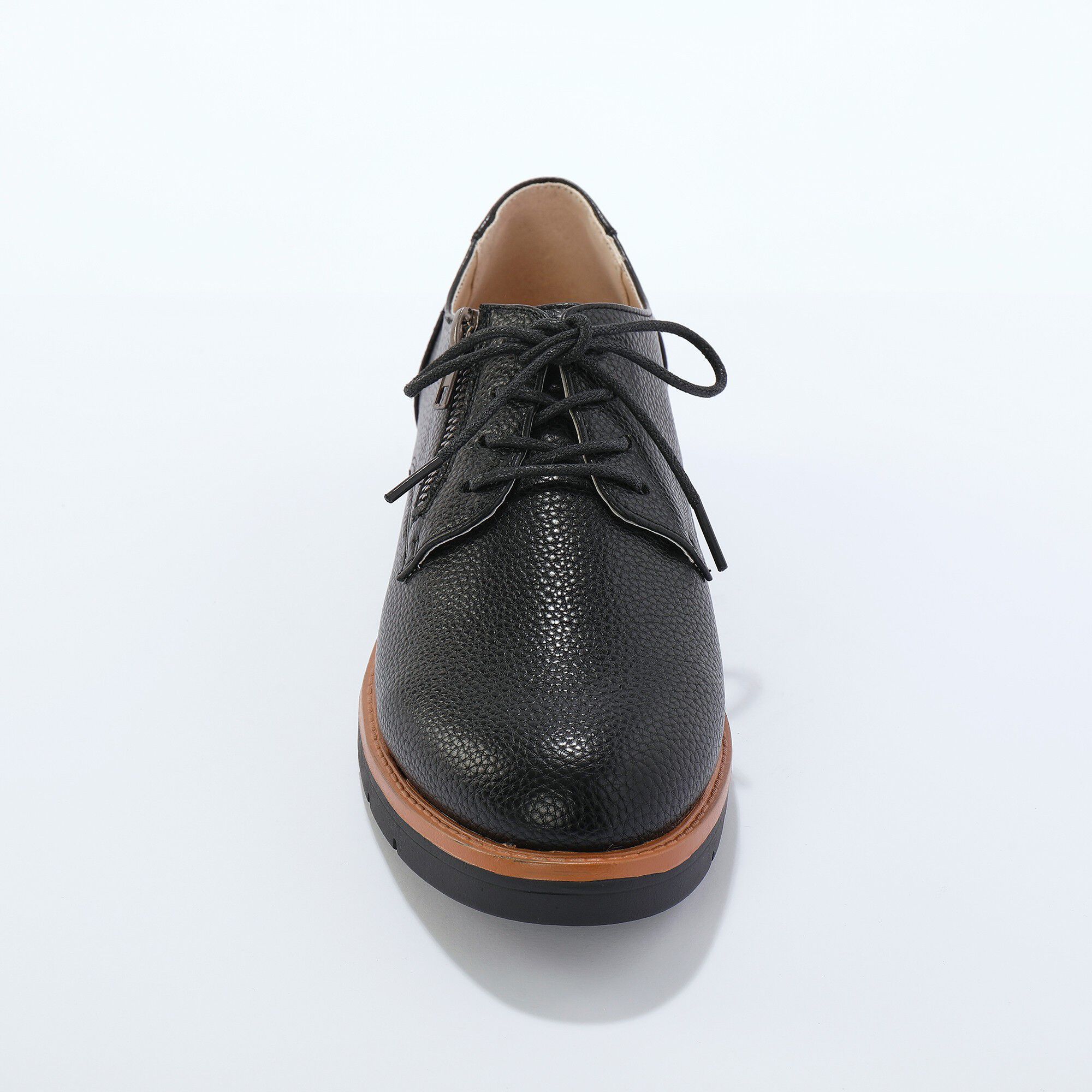 Derbies légères à lacets, semelle compensée crantée
