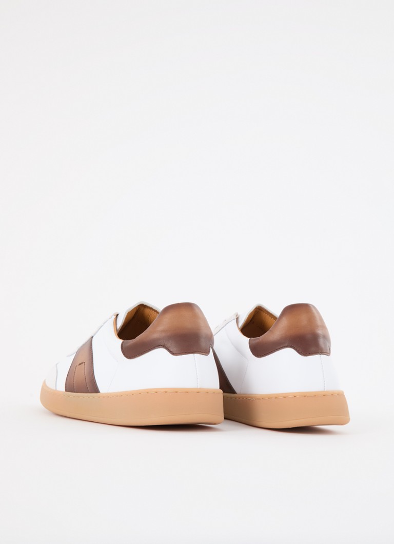 Magnanni Leather sneaker with suede details