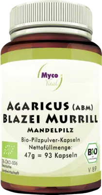 AGARICUS BLAZEI Murrill ABM Pilzpulver-Kapseln  93 St  Kapseln