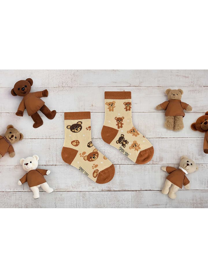 Spox Sox 2er-Set: Socken in Beige/ Hellbraun günstig kaufen
