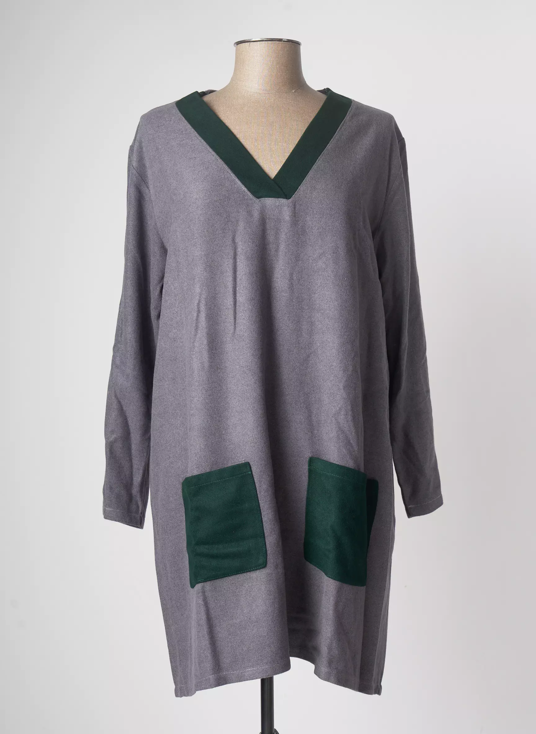 Tendance Unique Robes Courtes Femme couleur gris
