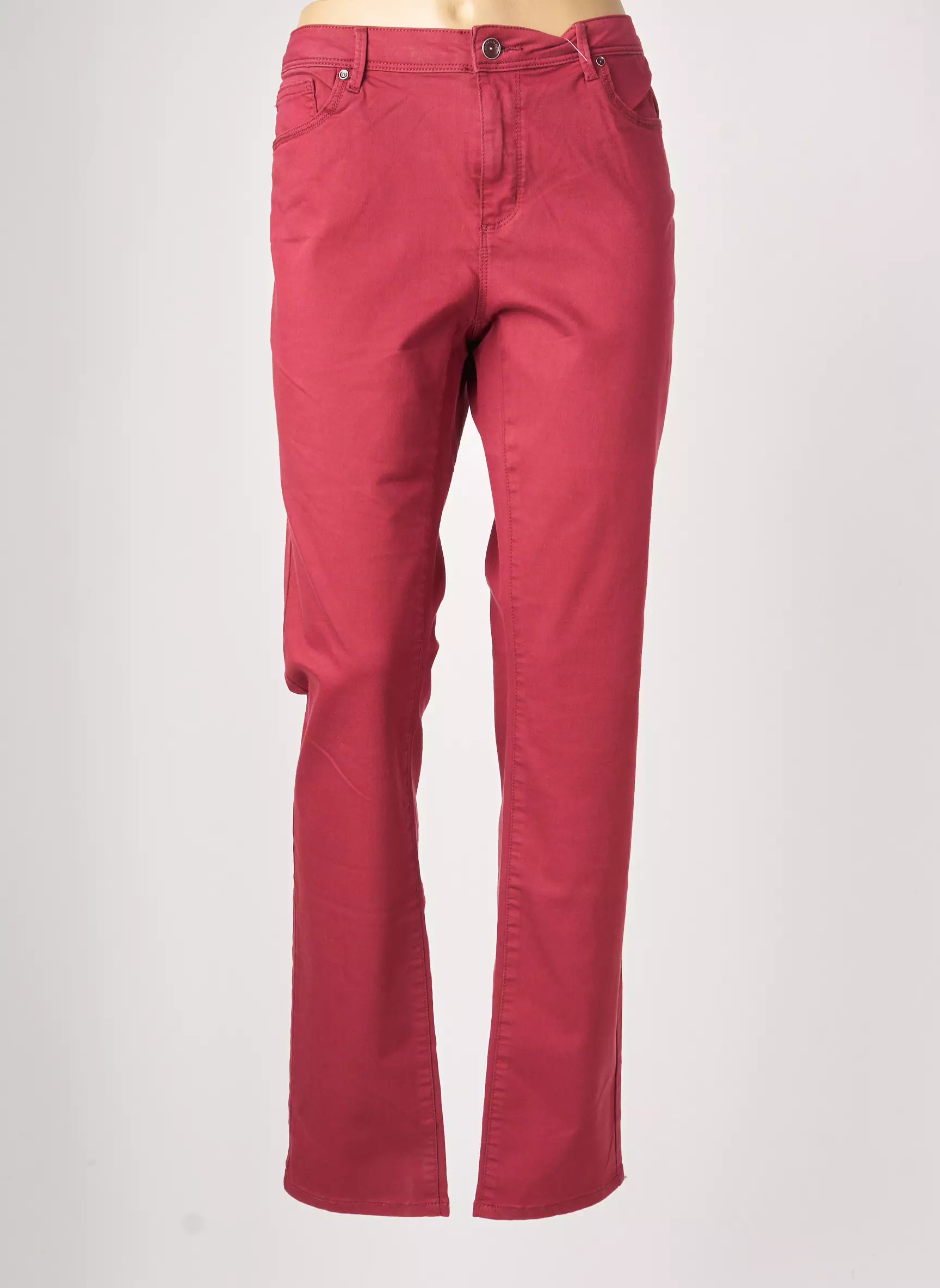 C Est Beau La Vie Pantalons Droits Femme couleur rouge