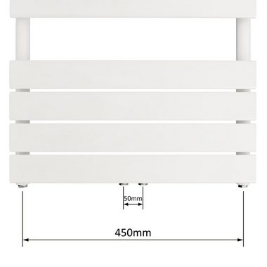 Aquabad® Badheizkörper AUREA Handtuch Heizkörper Mittelanschluss 50mm, 50x100cm, 478W