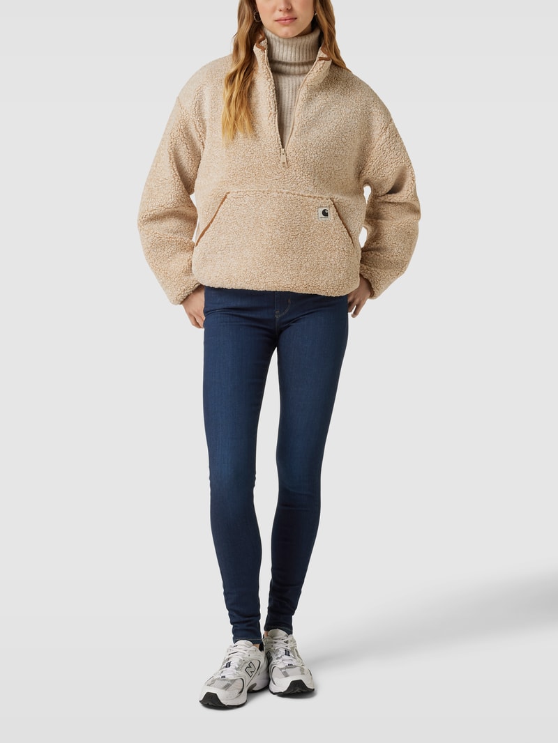Jeans mit Label-Patch Modell 310 SHAPING SUPER SKINNY in marineblau