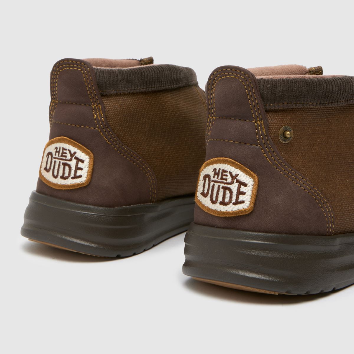 HEYDUDE – Wally Mid – Mörkbruna arbetsskor