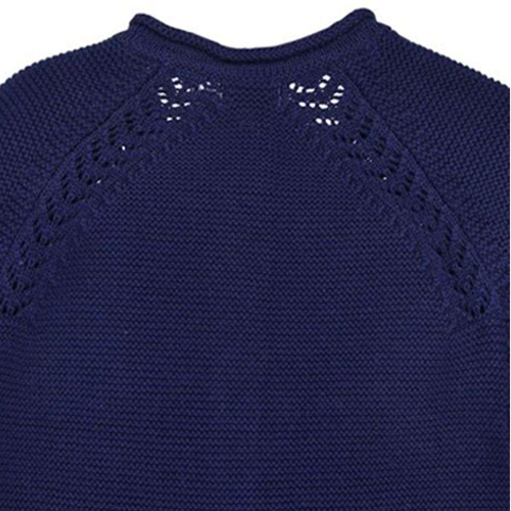 BONDI Strickjacke Baby Mädchen Strickjacke A-Form 86593, Navy Blau