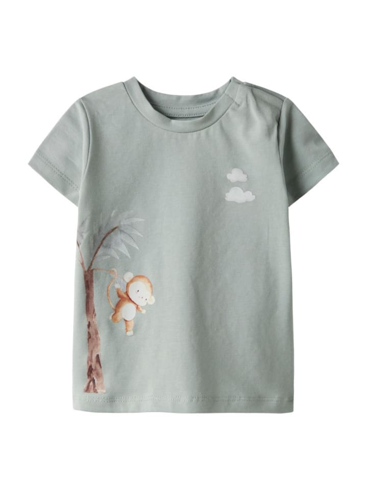 name it Baby T-Shirt in Hellgrün günstig kaufen