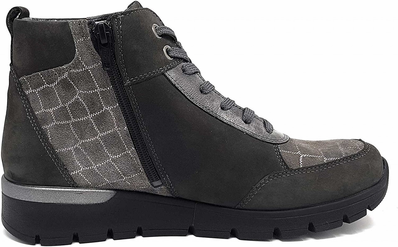 WALDLÄUFER Schnür-Stiefeletten grau