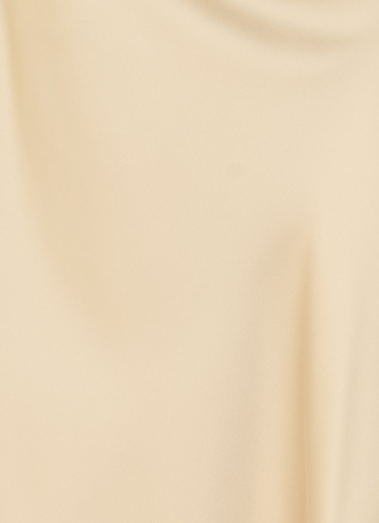 Fustă midi din satin Benetton cu talie elastică