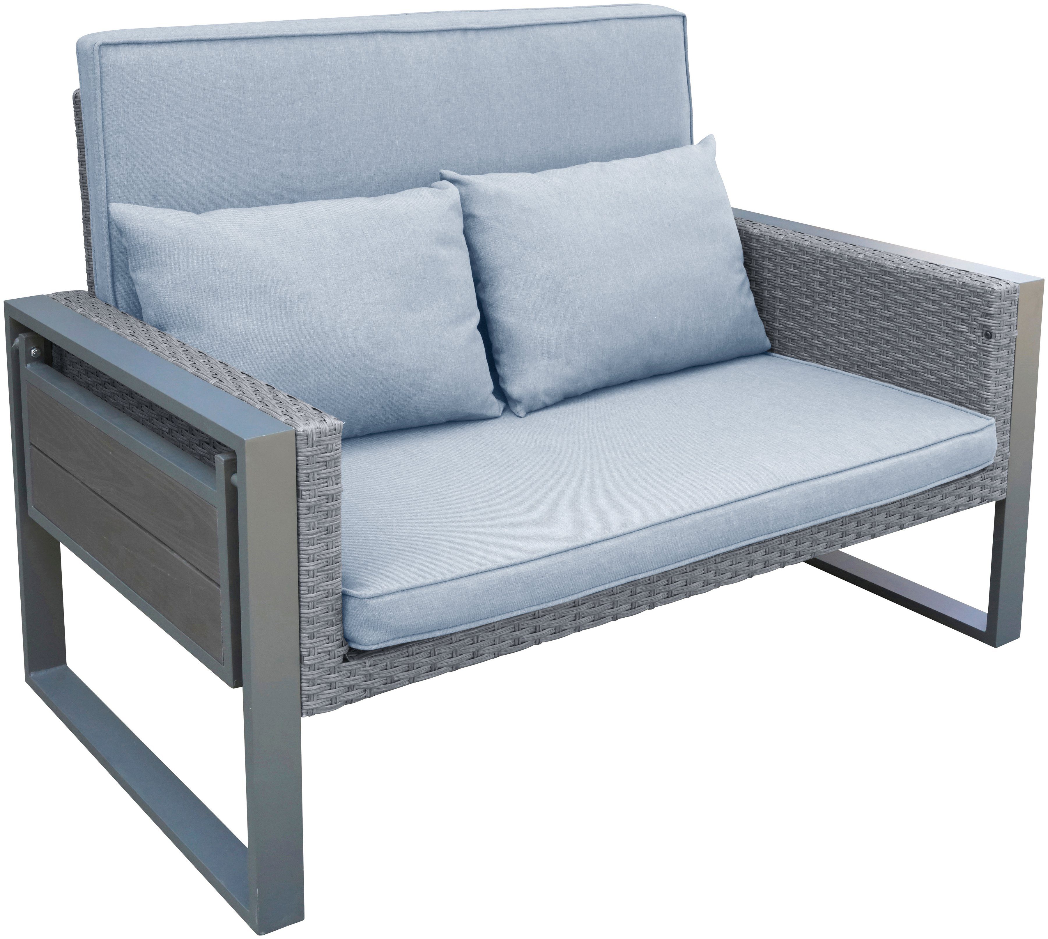 KONIFERA Gartenlounge-Set Cremona, (Set, 8-tlg), höhenverstellbarer Tisch