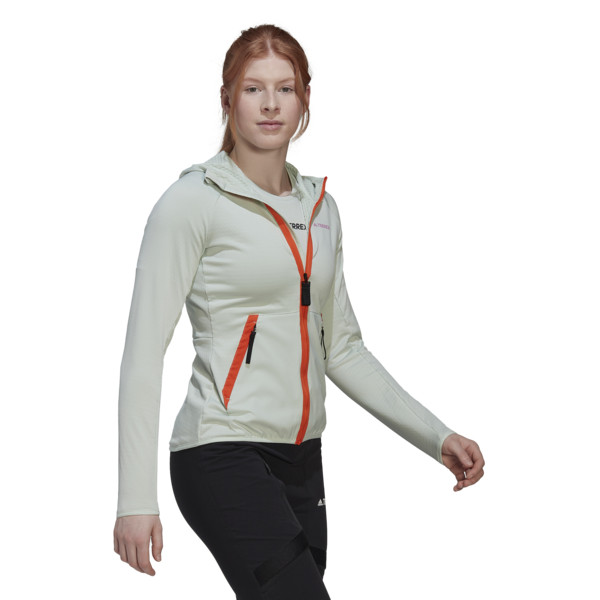ADIDAS TERREX LITE FLOOCE HOODED FLEECEJACKE Damen - Fleecejacke