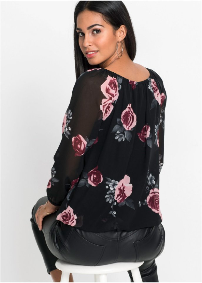 Bluse mit Tunnelzug