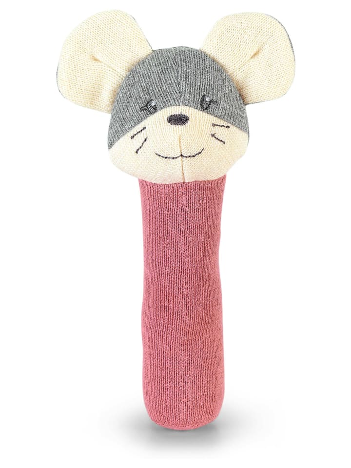 Sterntaler GOTS Strick-Greifling MAUS Mabel in rosa günstig kaufen onesize