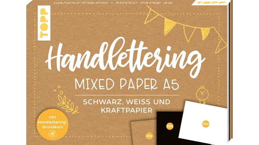 Handlettering Mixed Paper Block A5