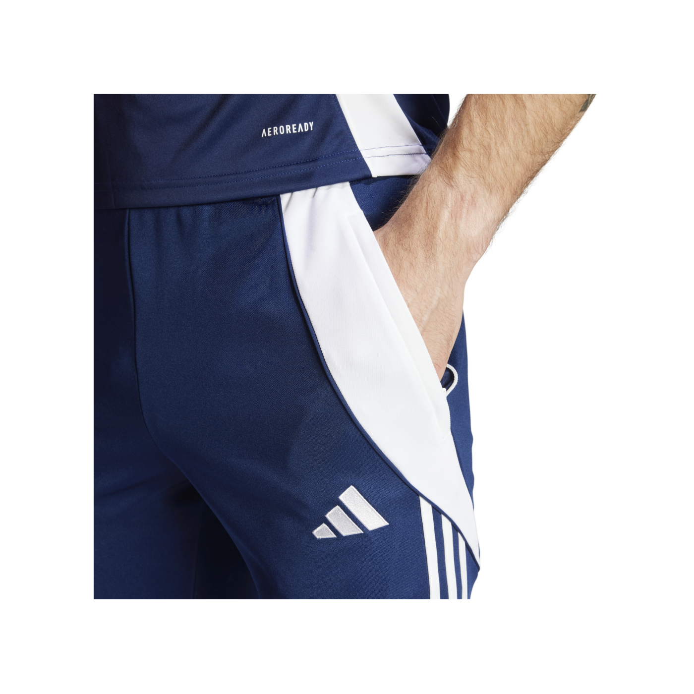 adidas Tiro 24 Slim Trainingshose Blau Weiss