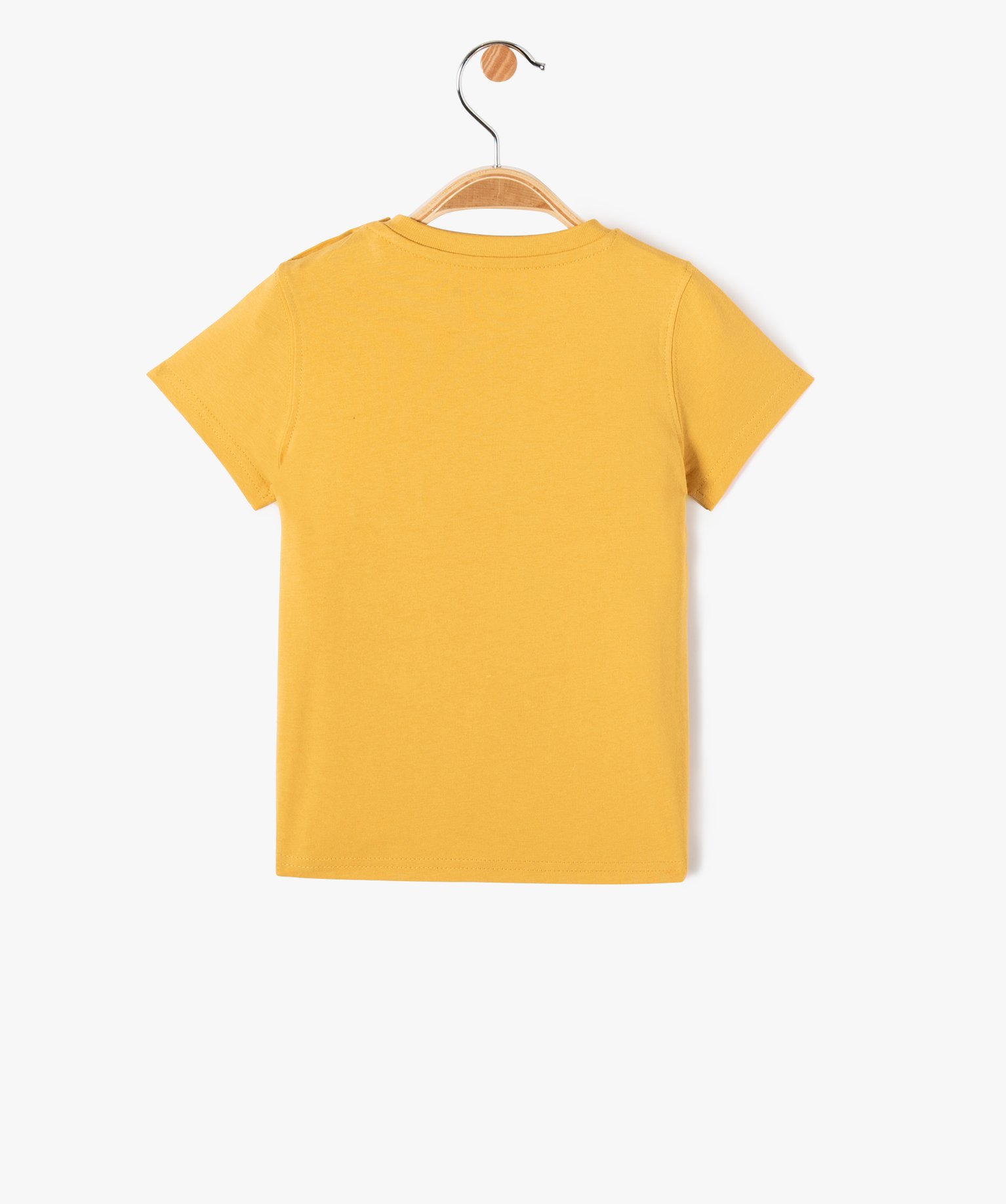 Tee-shirt droit manches courtes imprimé Garçon jaune | GEMO