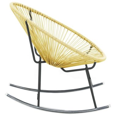 vidaXL Gartenstuhl Outdoor-Acapulco-Stuhl Poly-Rattan Beige (1 St)