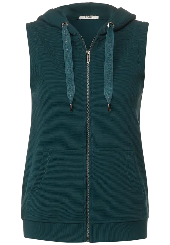 CECIL Hoodie Pullunder mit Zipper