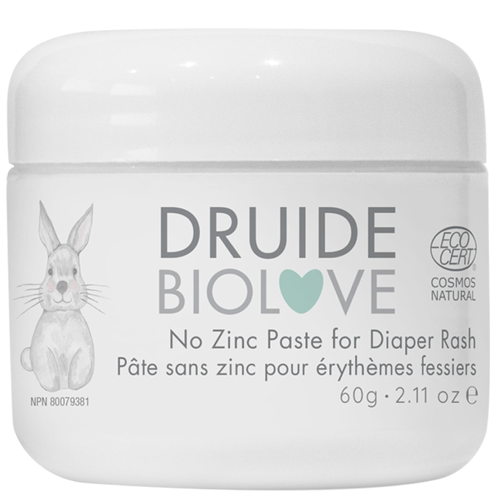 druide Pâte sans zinc pour érythèmes fessiers Baume pour le change de bébé. Protège et apaise. 100% naturel | Druide BioLove