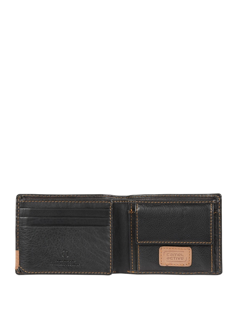 Portmonee aus Leder in schwarz