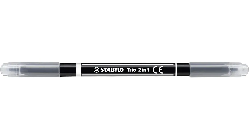 STABILO® Fasermaler und Fineliner in einem Trio 2 in 1 schwarz