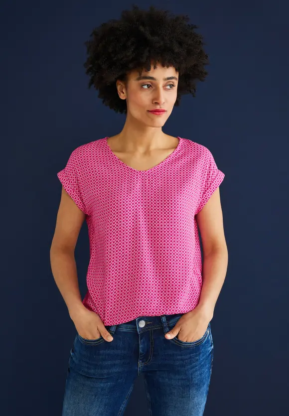 Street One Bluse mit Minimalmuster